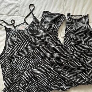 Free People Black & White HotShot Onesie/Jumpsuit NWT
